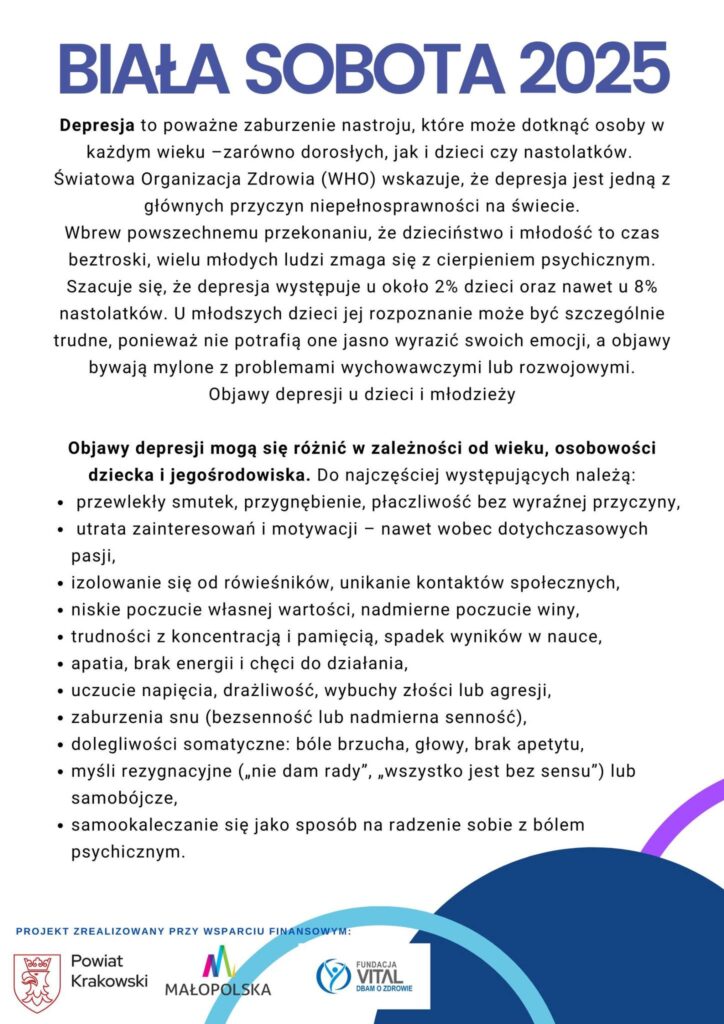 Biała Sobota: Depresja